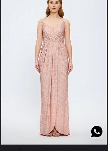 Cengiz aktürk orjinal Uzun Abiye Elbise 40 beden - Görsel 3