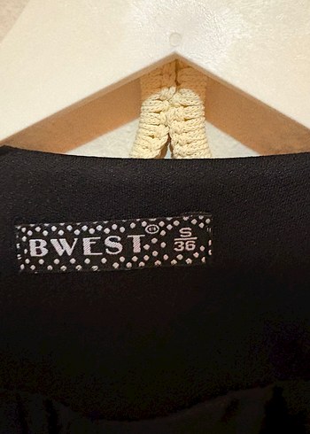 Kadın Siyah Uzun Kesim Blazer Yelek 36 beden - Görsel 3