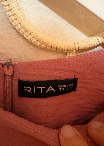 Pembe Uzun Kollu Salaş Tunik tesettür giyim L beden - Görsel 5