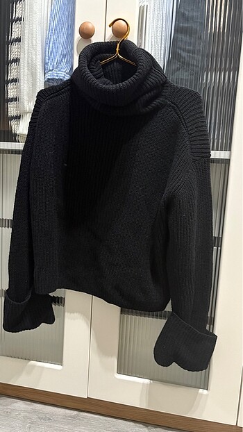 Massimo dutti örme boğazlı kazak