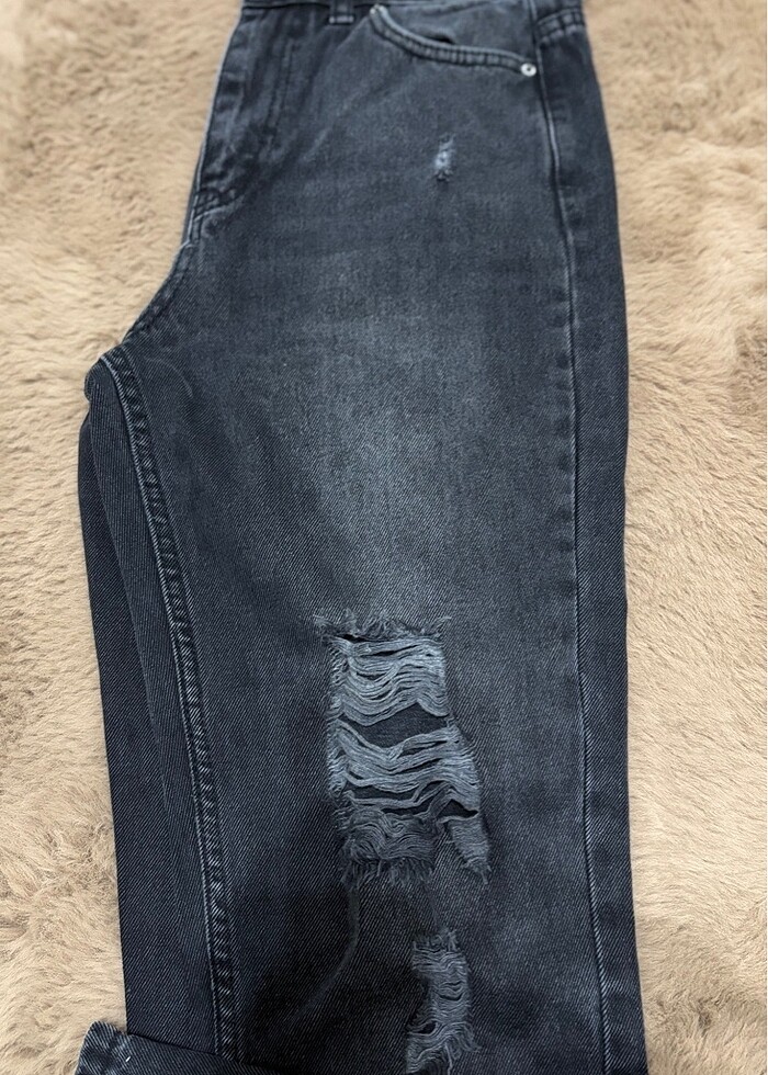 Mom jean kül grisi 28 beden - Görsel 2