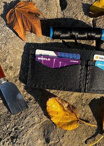 %100 gerçek deri siyah erkek cüzdan - Görsel 3