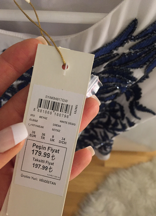 Elbise 36/38 beden yeni