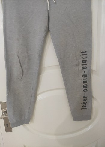 Gri erkek Pamuklu Rahat Kesim Eşofman - Görsel 2