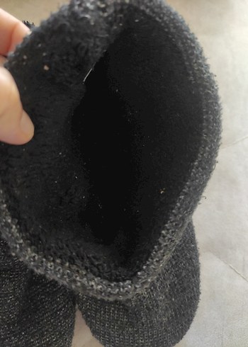 Gri Örgü Erkek Ev Botu - Görsel 2