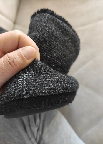 Gri Örgü Erkek Ev Botu - Görsel 7