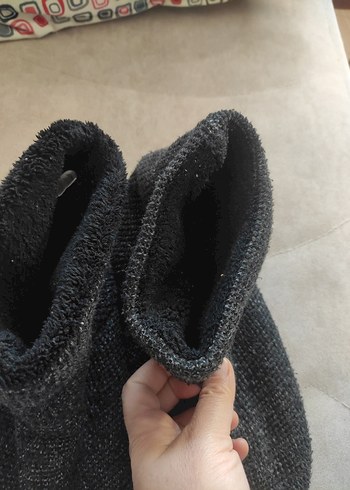 Gri Örgü Erkek Ev Botu - Görsel 6