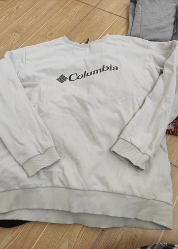 m Beden Kapüşonlu Kahverengi Baskılı Sweatshirt