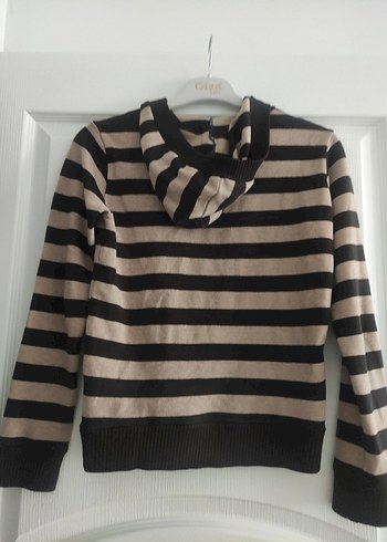 Bej Siyah Çizgili  Kazak - Görsel 2