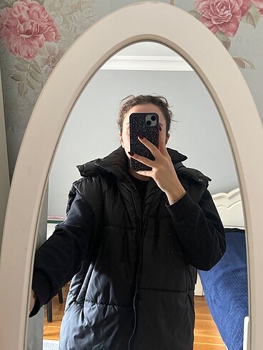 universal Beden şişme oversize yelek