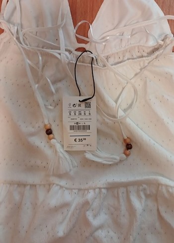 s Beden beyaz Renk pull and bear Beyaz Midi Askılı Elbise