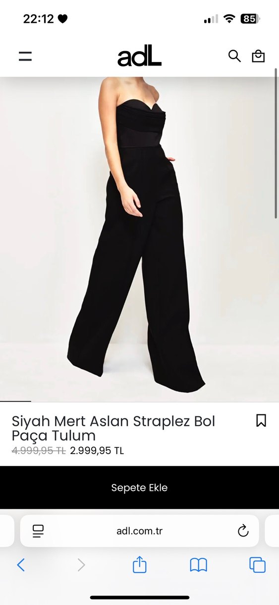 Siyah Straplez ADL Tulum - Görsel 3