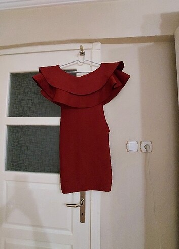Bordo elbise