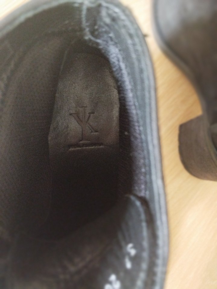 Siyah süet bağcıklı blok topuklu bot - Görsel 4