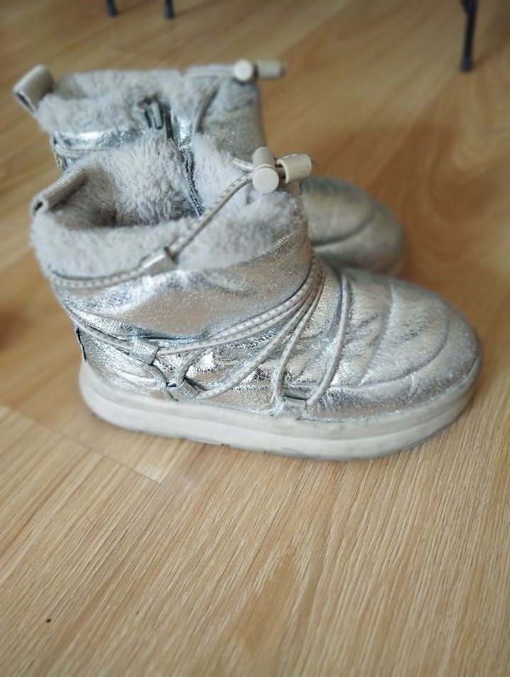 Kız Çocuk Gri Tokalı Bot - Görsel 2