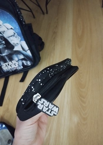 Star Wars Temalı Siyah Çocuk Okul Çantası Seti - Görsel 3