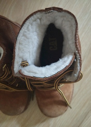 Kız çocuk Kahverengi Süet orjinal cat bot - Görsel 5