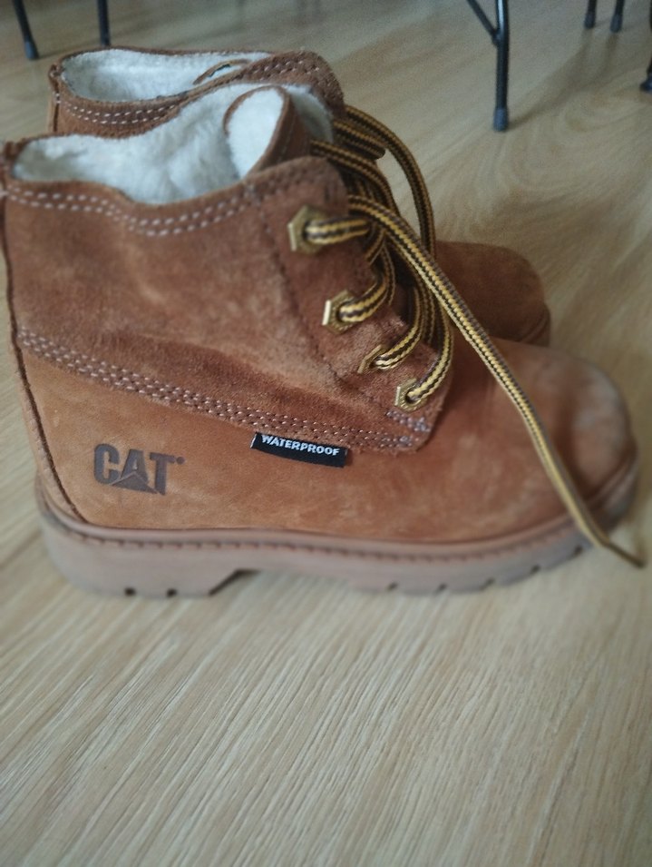 Kız çocuk Kahverengi Süet orjinal cat bot - Görsel 2