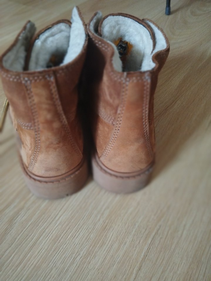 Kız çocuk Kahverengi Süet orjinal cat bot - Görsel 3