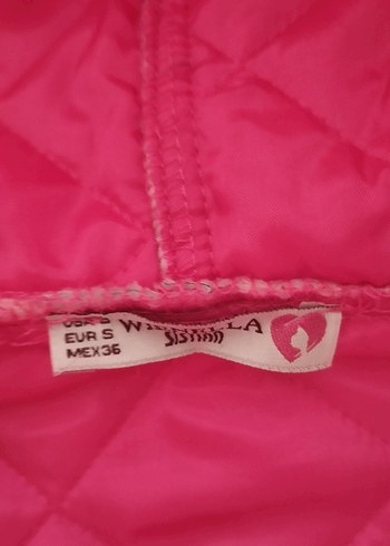 Renkli Kapüşonlu Desenli bayan mont - Görsel 3