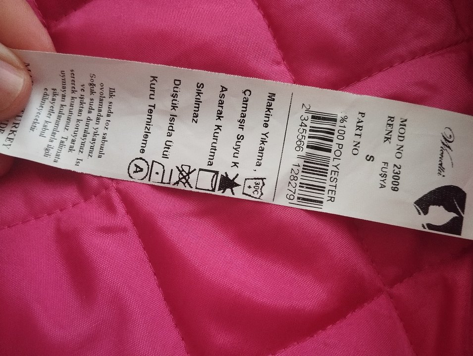 Renkli Kapüşonlu Desenli bayan mont - Görsel 4