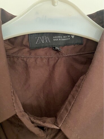 Zara zara kahverengi gömlek