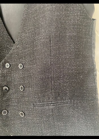 54 Beden Gri Erkek Ceket Regular Fit Düğmeli