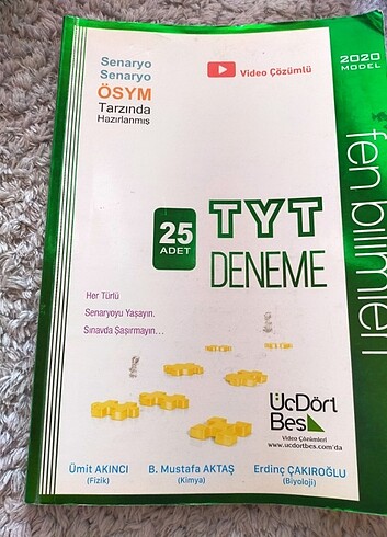 Tyt fen deneme üç dört beş