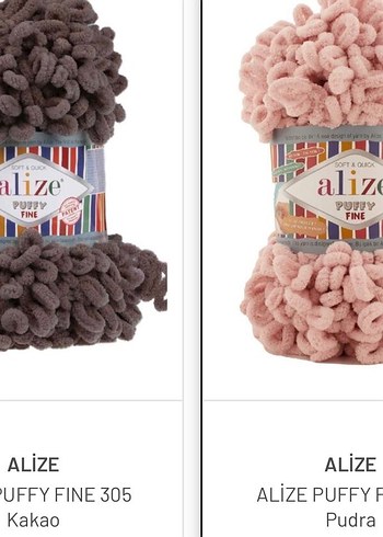Alize Puffy Fine Color Çok Renkli Yumuşak İp - Görsel 5