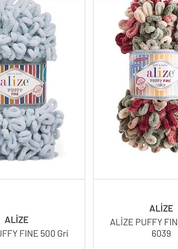 Alize Puffy Fine Color Çok Renkli İp - Görsel 4