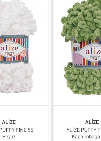 Alize Puffy Fine Color Çok Renkli İp - Görsel 2