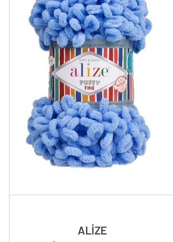 Alize Puffy Fine Color Çok Renkli İp - Görsel 7