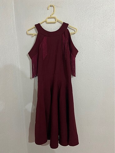 Bordo elbise