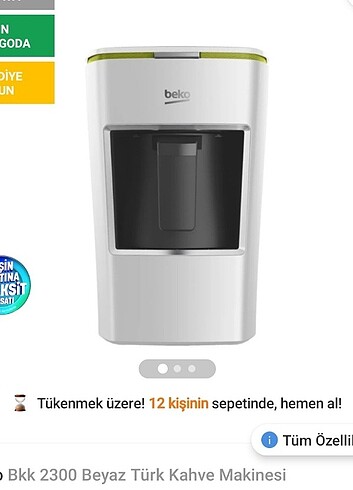 Beko kahve makinası