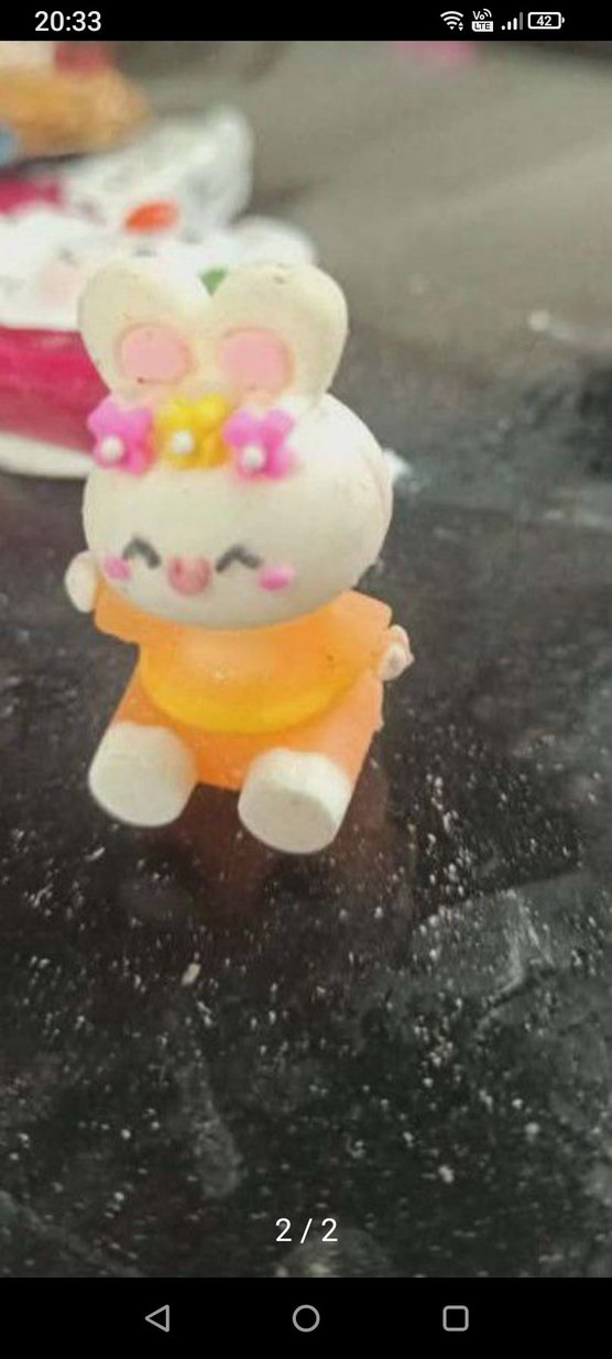 Oturan tavşan 3,5 cm - Görsel 2