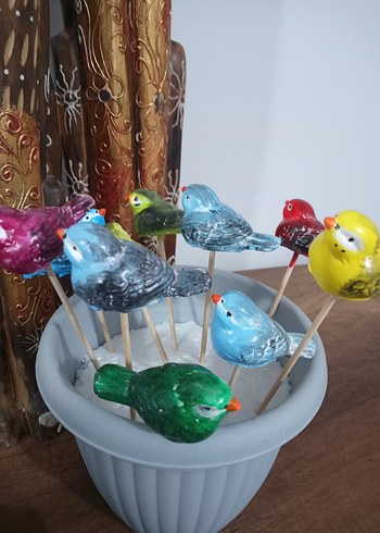 Renkli Seramik Kuş