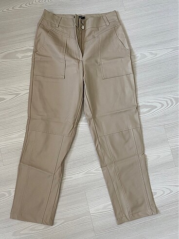 Trendyol & Milla Deri mom pantolon