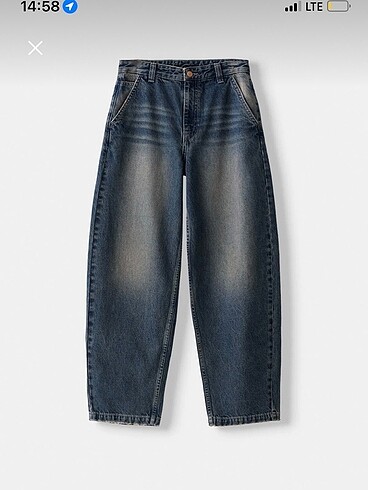 bershka skater fit baggy jean / 34