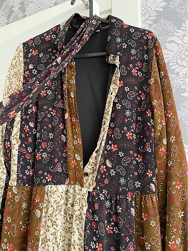 LC Waikiki LCW patchwork elbise şifon