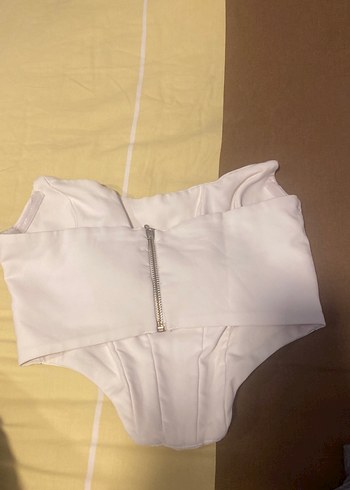 Beyaz Straplez Bustiyer - Görsel 2