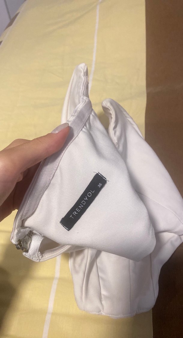 Beyaz Straplez Bustiyer - Görsel 3