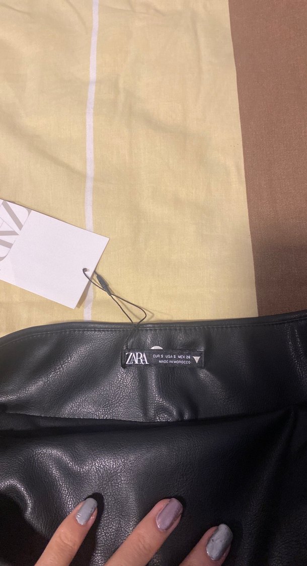 Siyah Deri Straplez Büstiyer - Görsel 3