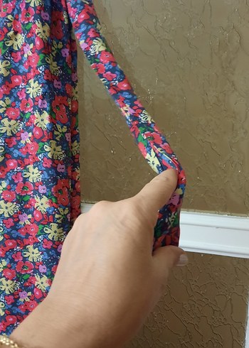 xl Beden Renkli Çiçek Desenli Bohem Etek