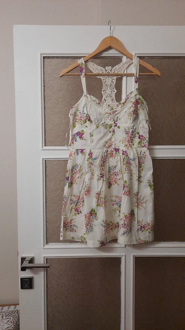 Çiçek Desenli Bohem Mini Elbise - Görsel 5