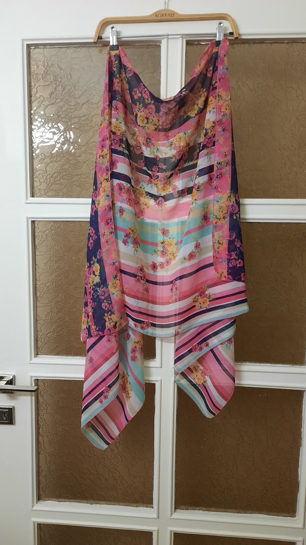 Pastel Renkli Bohem Kadın Fuları - Görsel 3