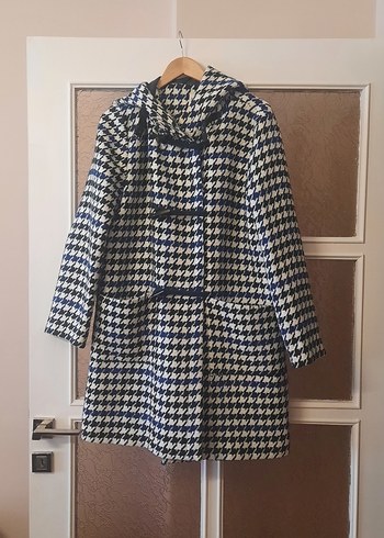 44_46 beden  Mavi,siyah,kırık Beyaz Kaban,manto.. - Görsel 10