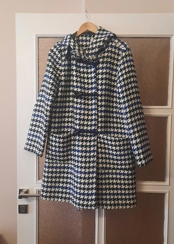 44_46 beden  Mavi,siyah,kırık Beyaz Kaban,manto.. - Görsel 11