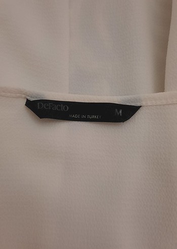 Beyaz yuvarlak Yaka Uzun Kollu Kadın Bluz - Görsel 4