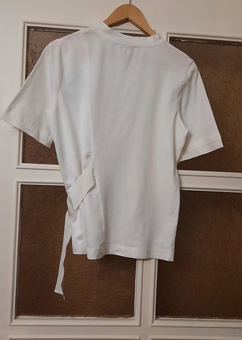 Kadın Beyaz Kısa Kollu Basic Tişört - Görsel 12