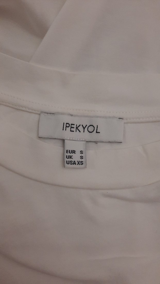 Kadın Beyaz Kısa Kollu Basic Tişört - Görsel 5